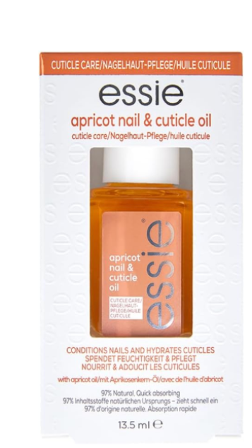 Essie Nail and Cuticle Oil Treatment, Nail Care Nourishing, Softening, Moisturising Apricot Cuticle Oil For Dry and Brittle Hands and Nails, Heal & Repair At Home Manicure Oil 13.5ml